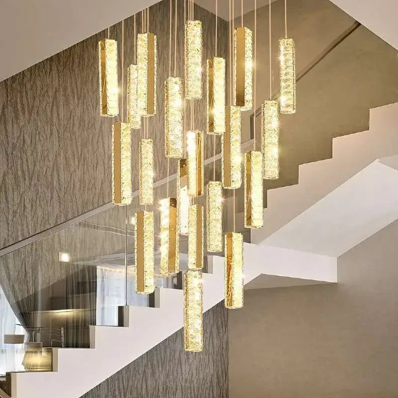 Crystal Spiral Chandelier Light