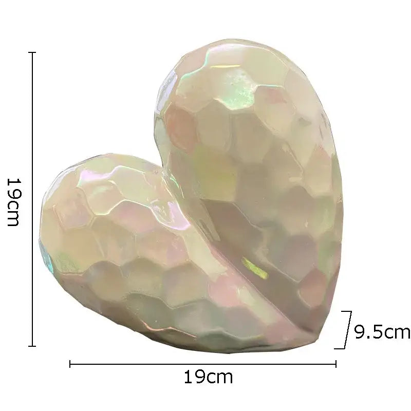 Gold Faceted Ceramic Statue