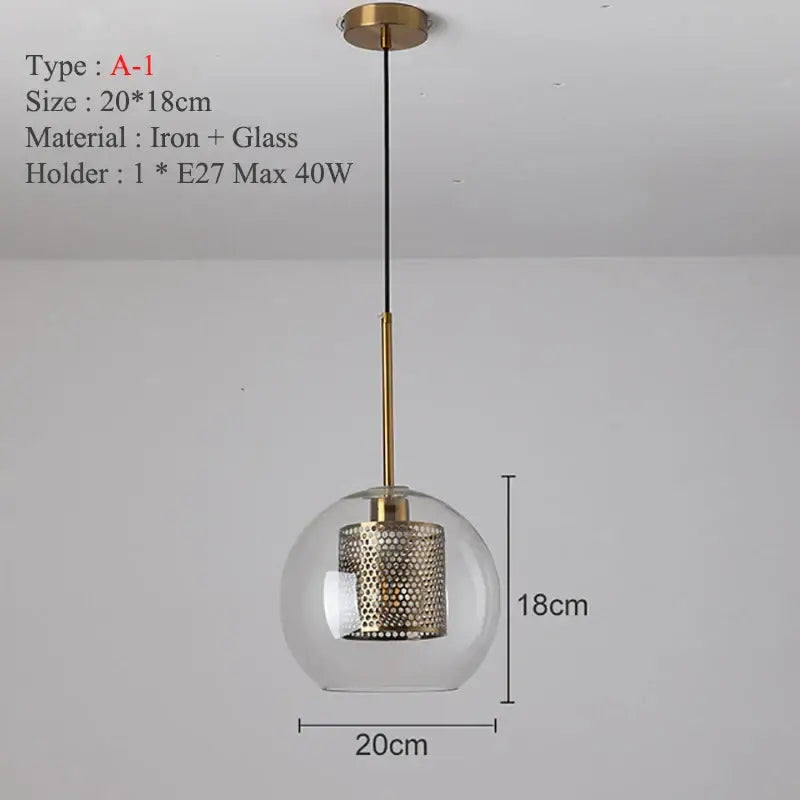 Gold Honeycomb Pendant Light