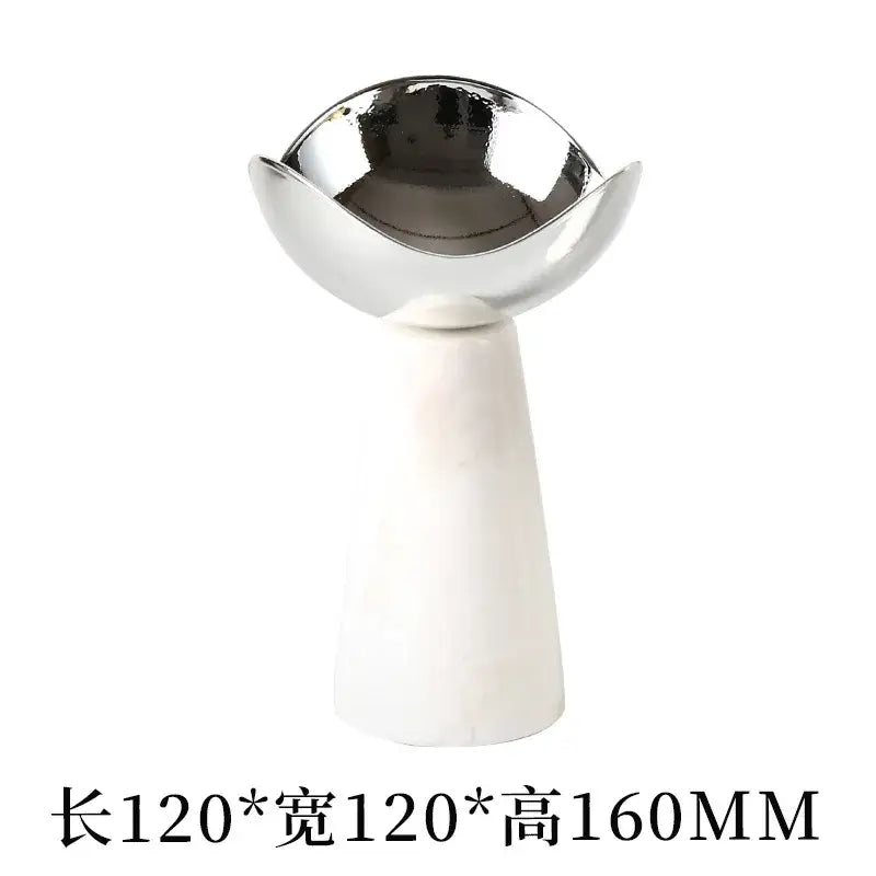 Gold Marble Dessert Bowl