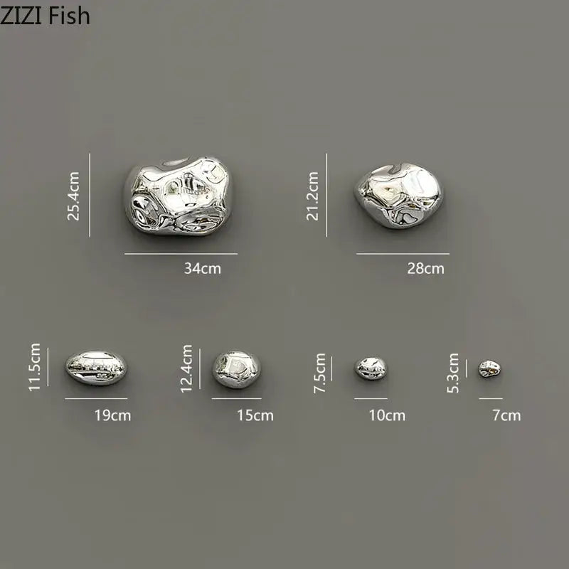 Metallic Rock Wall Decor