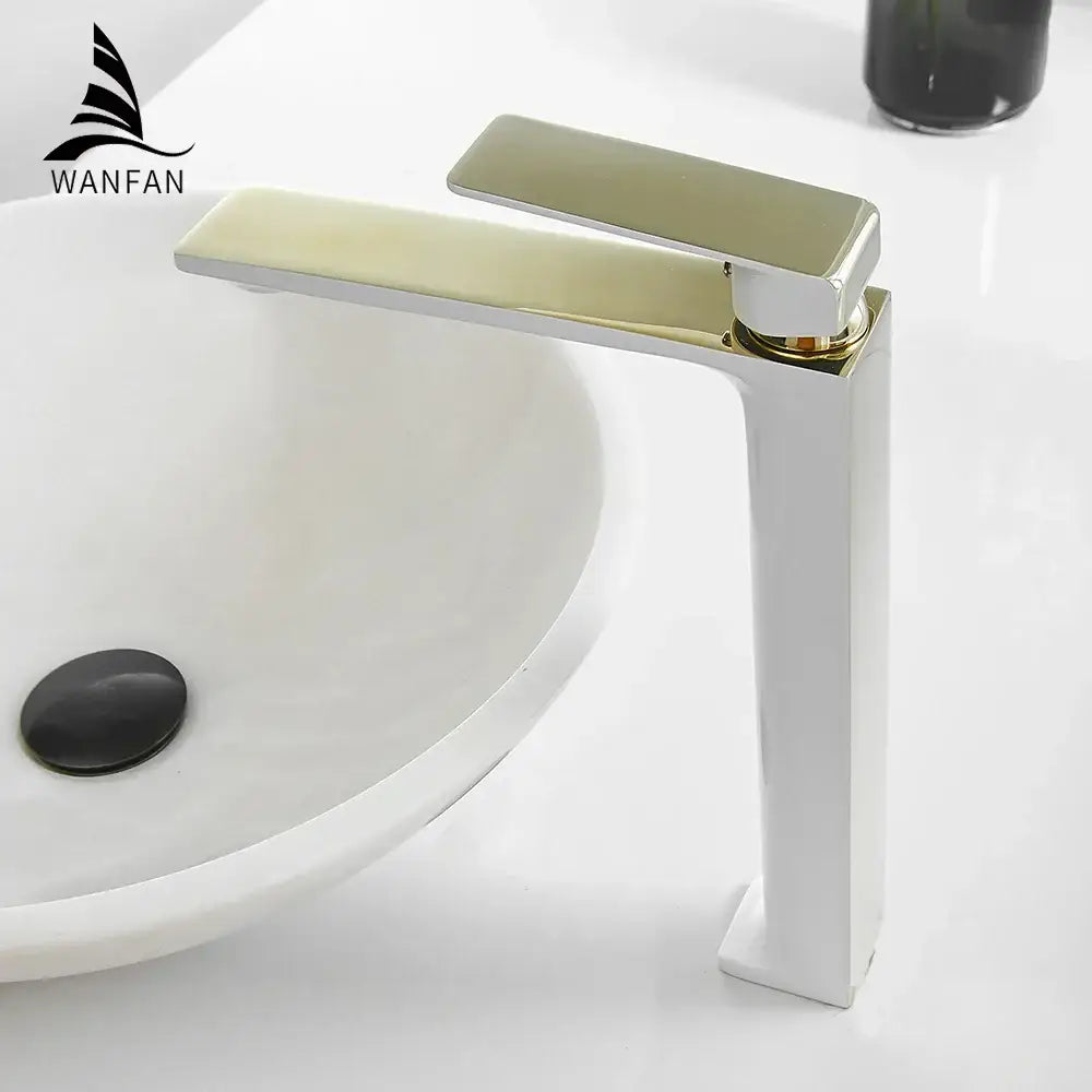 Gold Square Basin Faucet