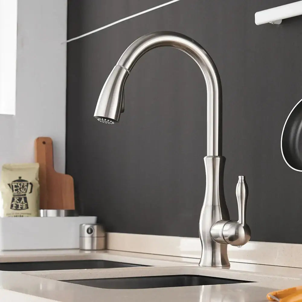 Gold Pull Out Kitchen Faucet