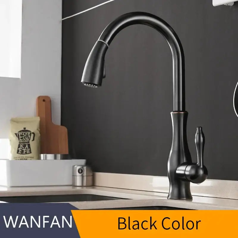 Gold Pull Out Kitchen Faucet