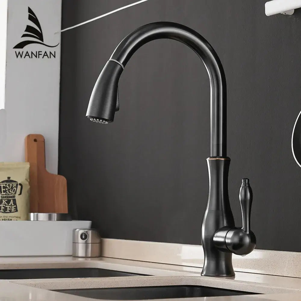 Gold Pull Out Kitchen Faucet