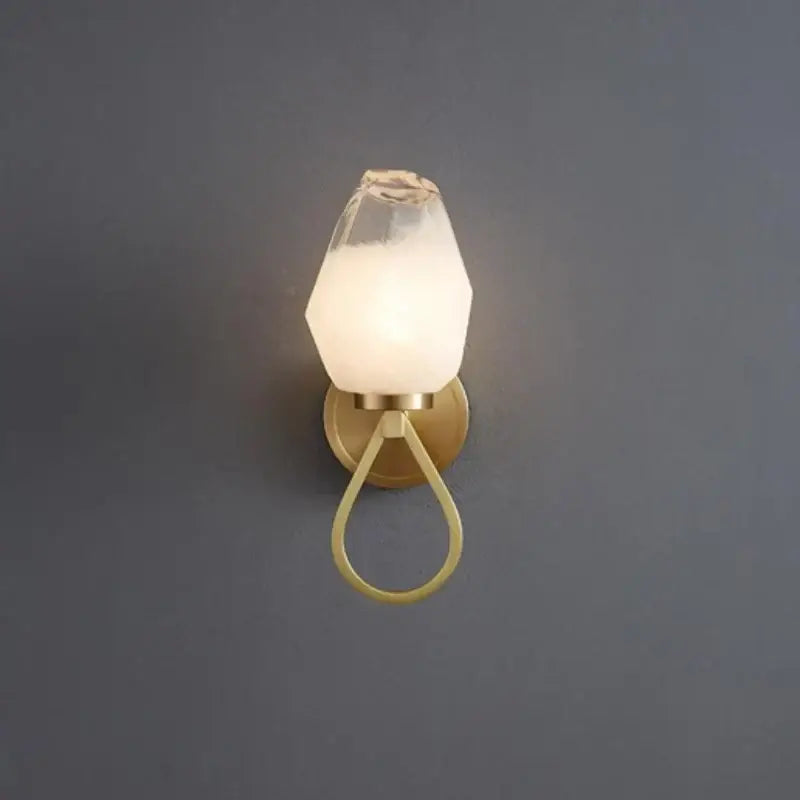Gold Brass Skull Sculpture