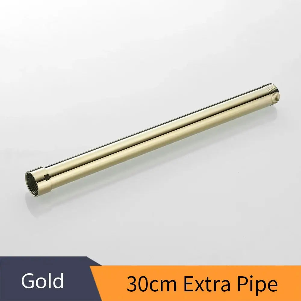 Gold Brass Shower Arm