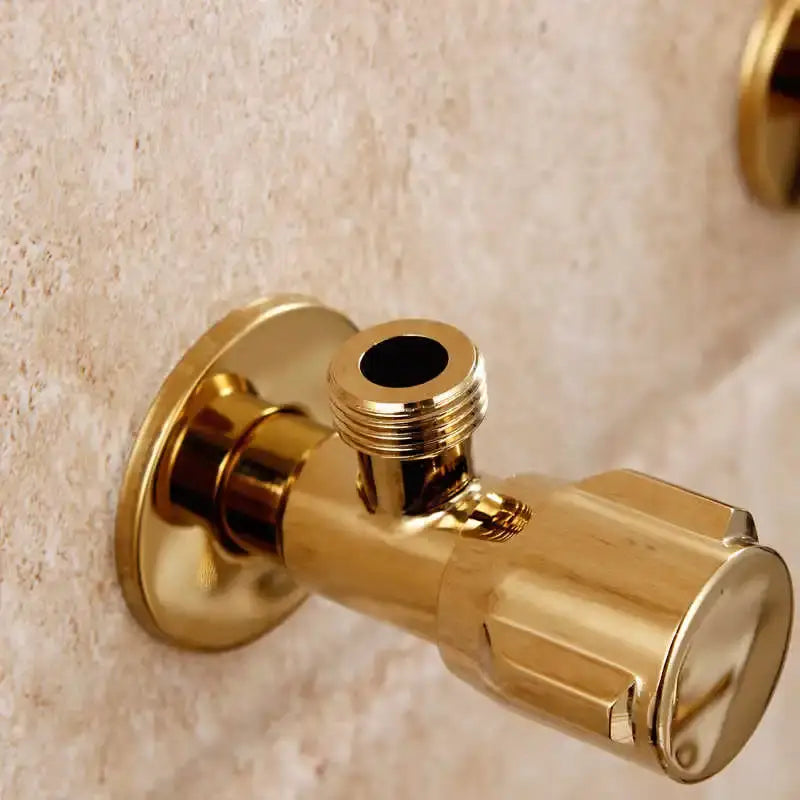 Gold Brass Triangle Valve