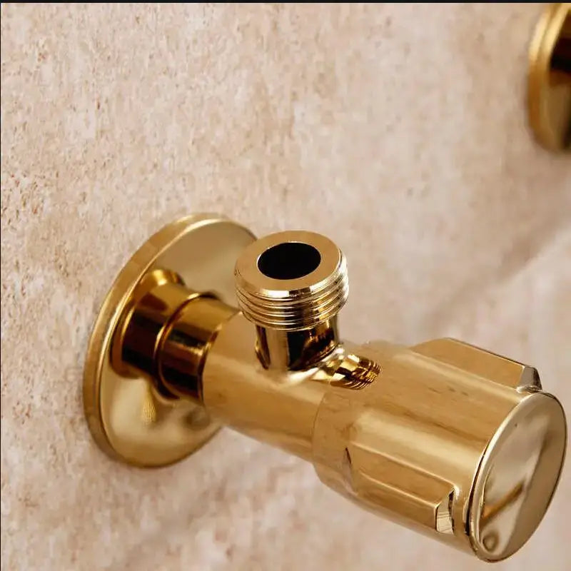 Gold Brass Triangle Valve