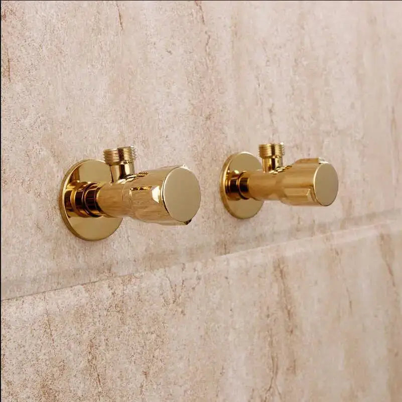 Gold Brass Triangle Valve