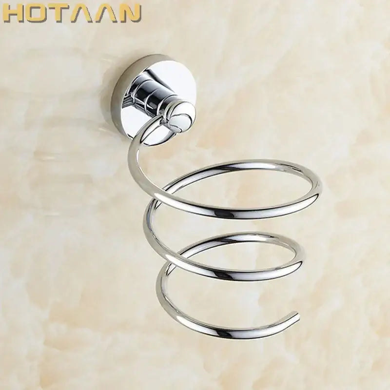 Gold Brass Hair Dryer Holder