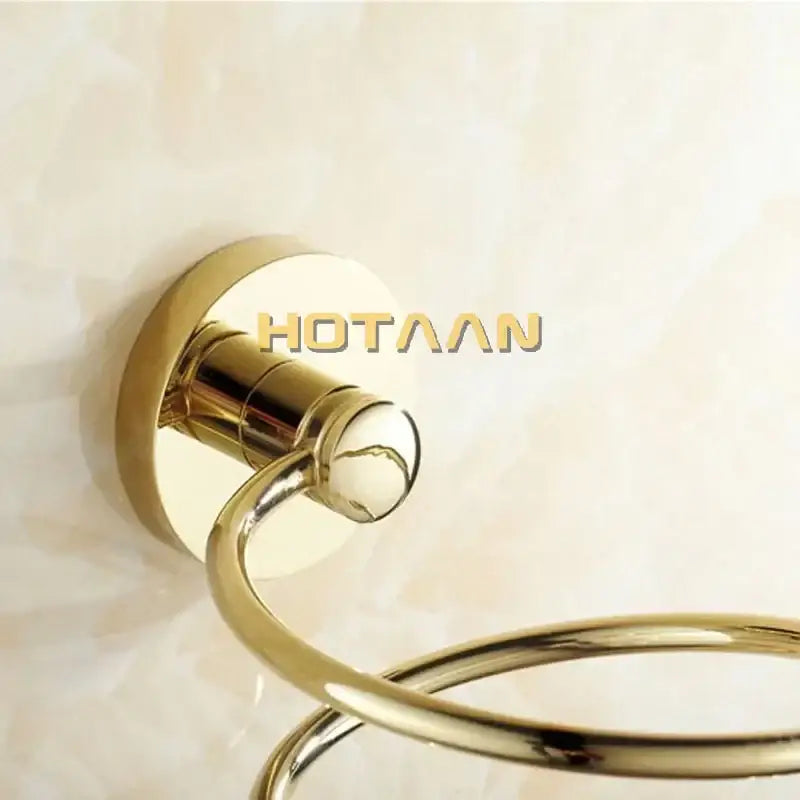 Gold Brass Hair Dryer Holder