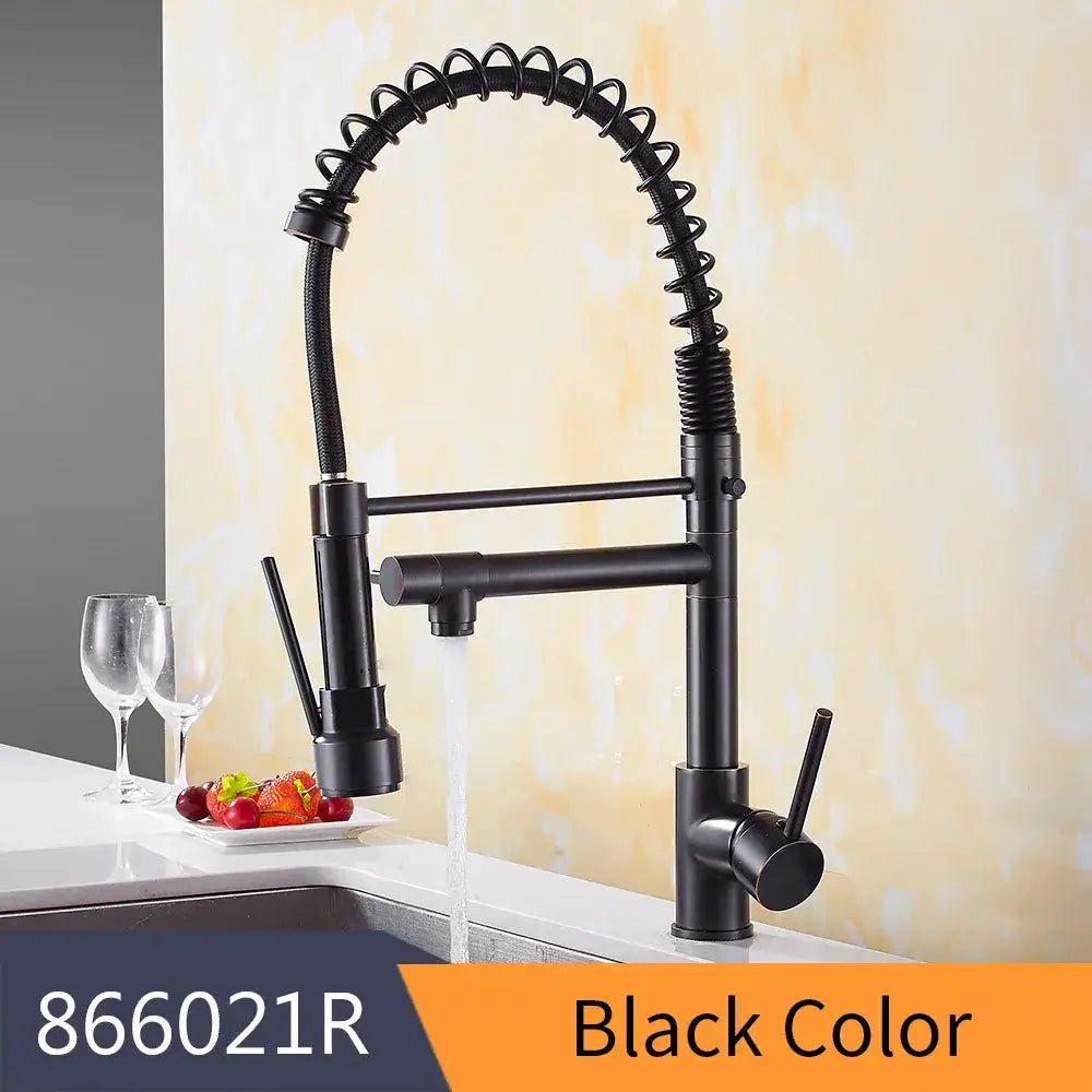 Gold Spring Kitchen Faucet