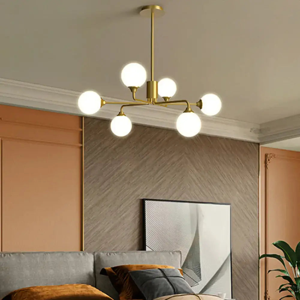 Gold Sputnik Chandelier