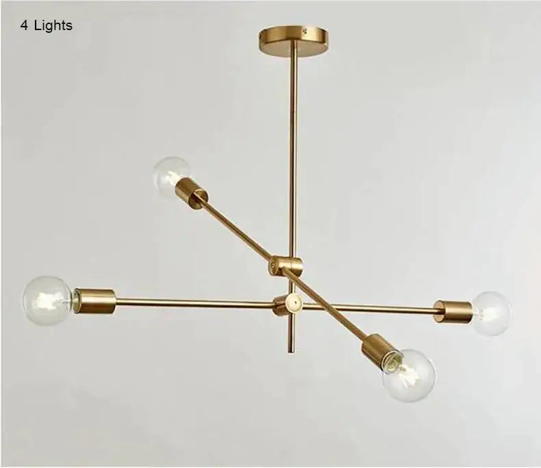 Gold Globe Pendant Light 1 To 6 Lights