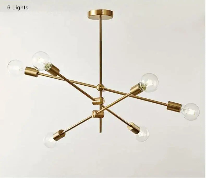 Gold Globe Pendant Light 1 To 6 Lights