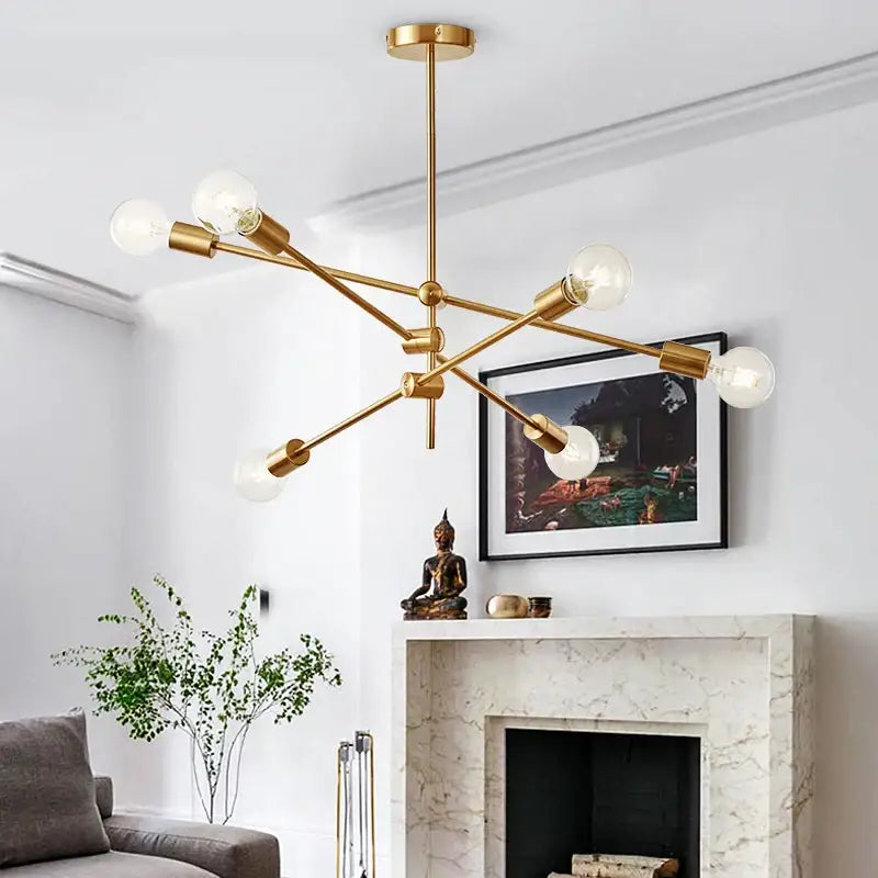 Gold Globe Pendant Light 1 To 6 Lights