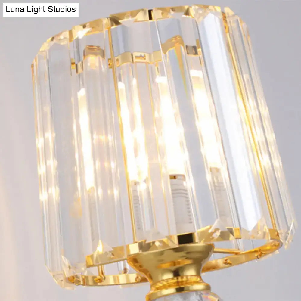 Gold Tapered Crystal Sconce