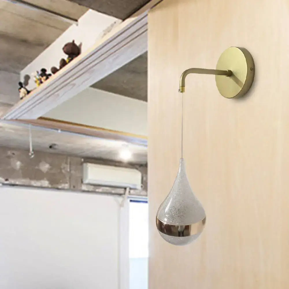 Gold Teardrop Wall Sconce