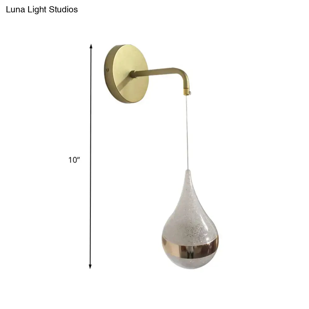 Gold Teardrop Wall Sconce