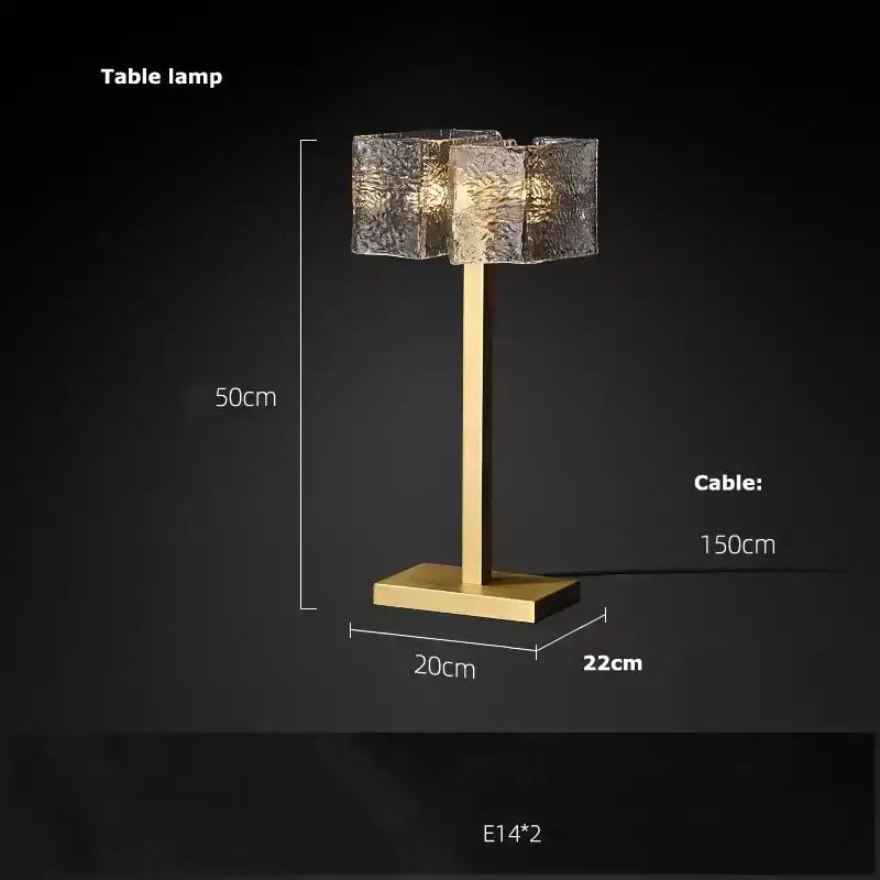 Gold Crystal Glass Chandelier