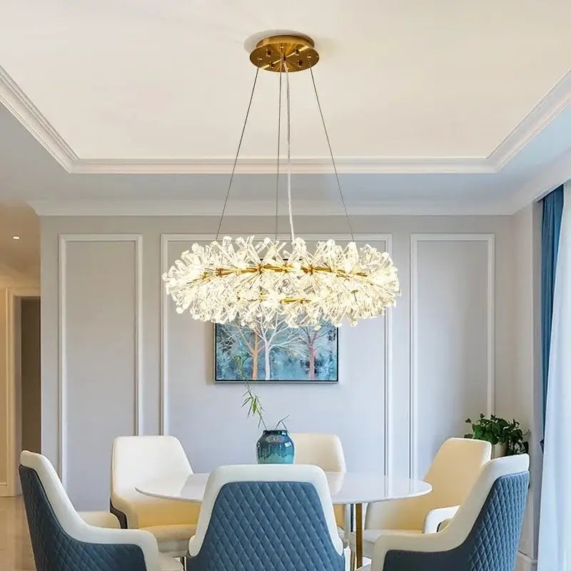 Gold Tier Crystal Chandelier