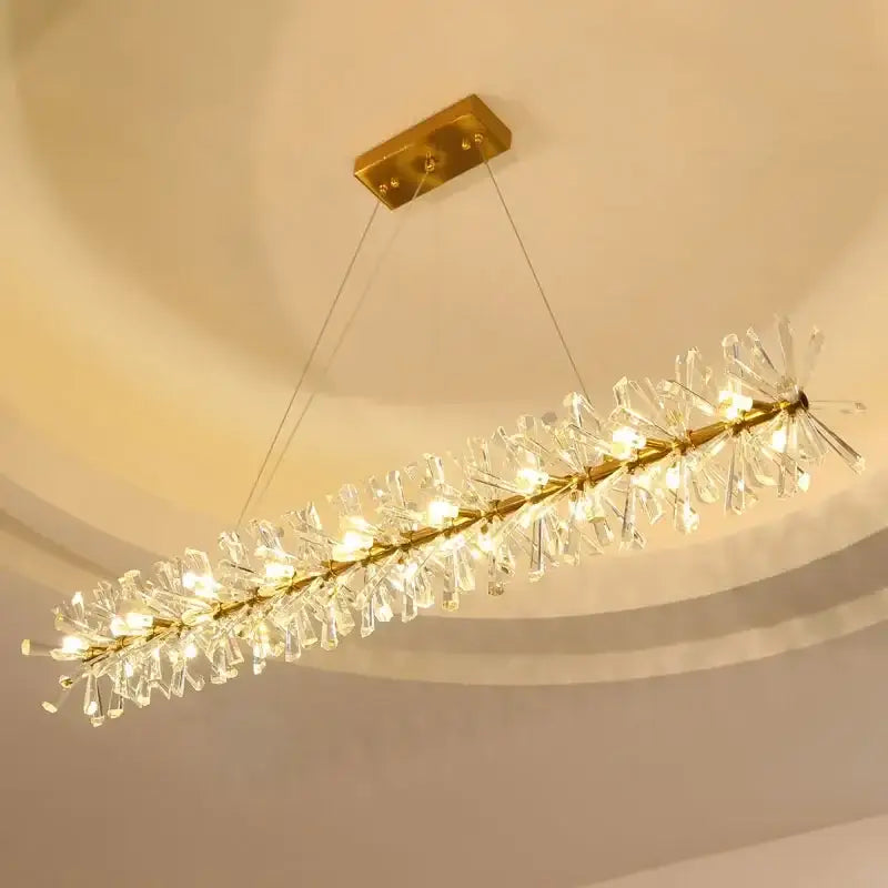 Gold Tier Crystal Chandelier