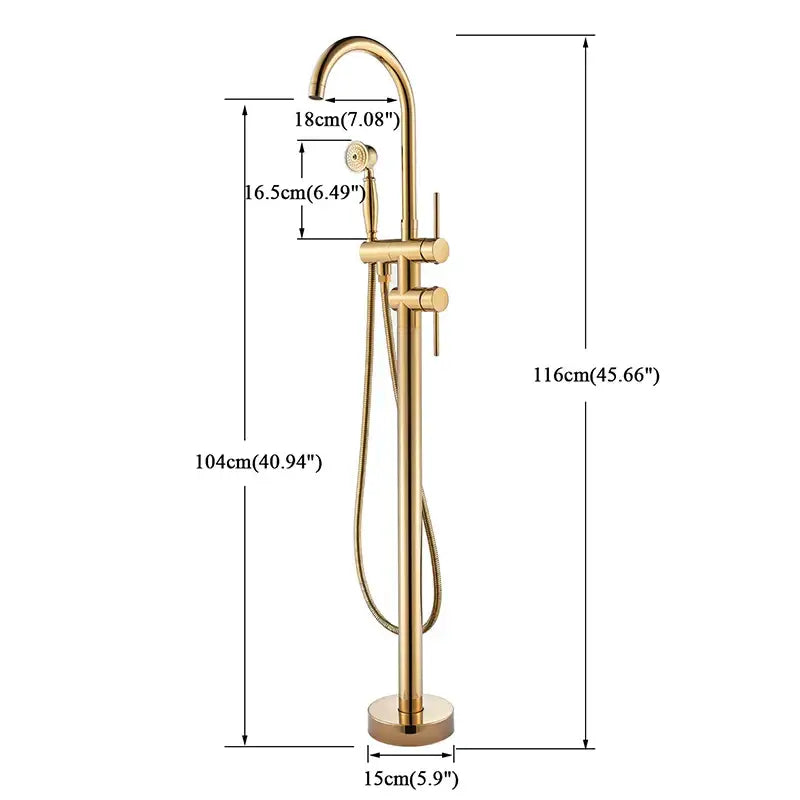 Gold Tub Sink Faucet