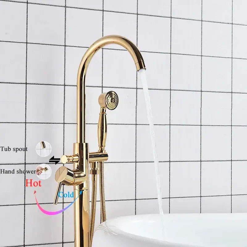 Gold Tub Sink Faucet