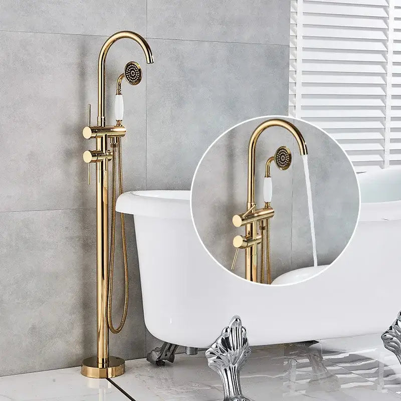 Gold Tub Sink Faucet
