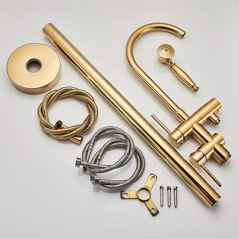 Gold Tub Sink Faucet