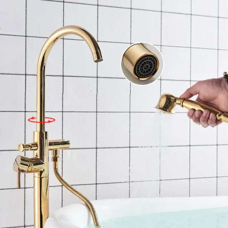 Gold Tub Sink Faucet