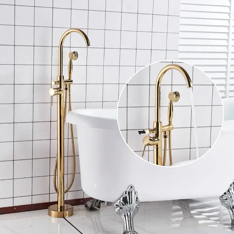 Gold Tub Sink Faucet