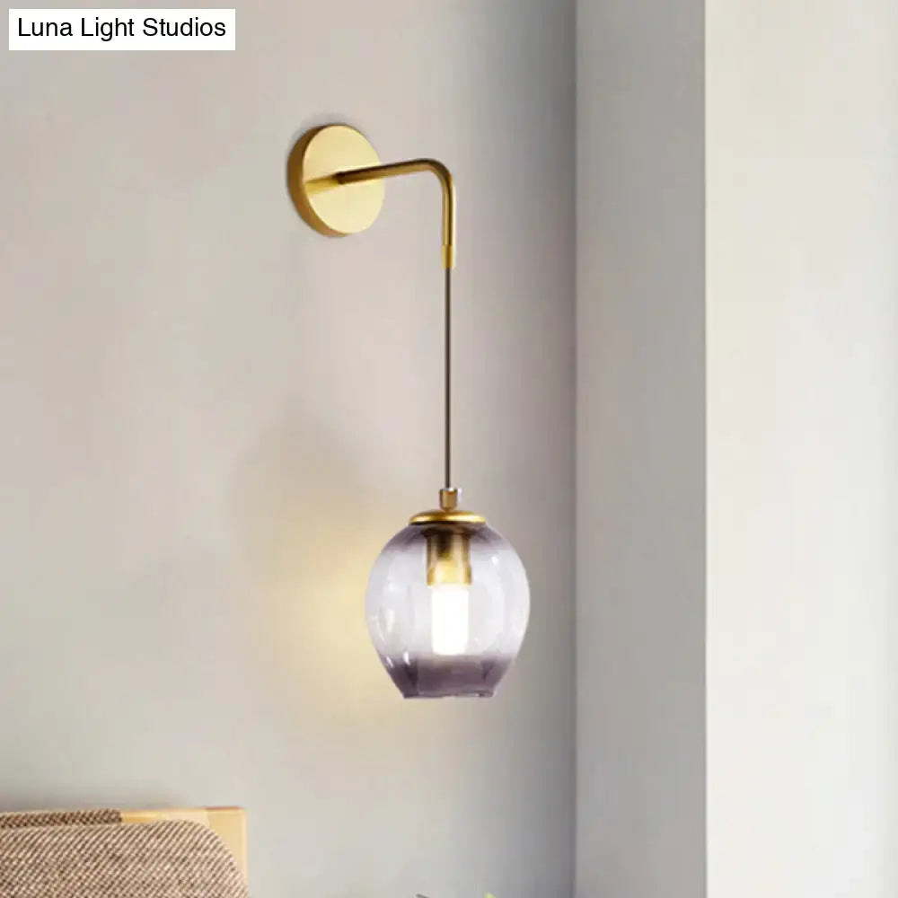 Gold Tulip Wall Lamp