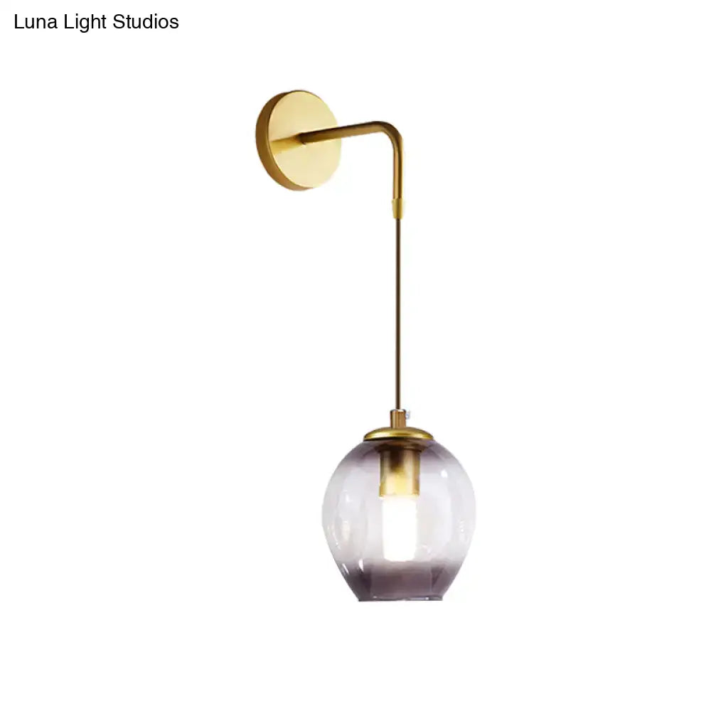 Gold Tulip Wall Lamp