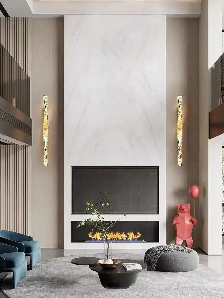 Gold Twisted Wall Sconce