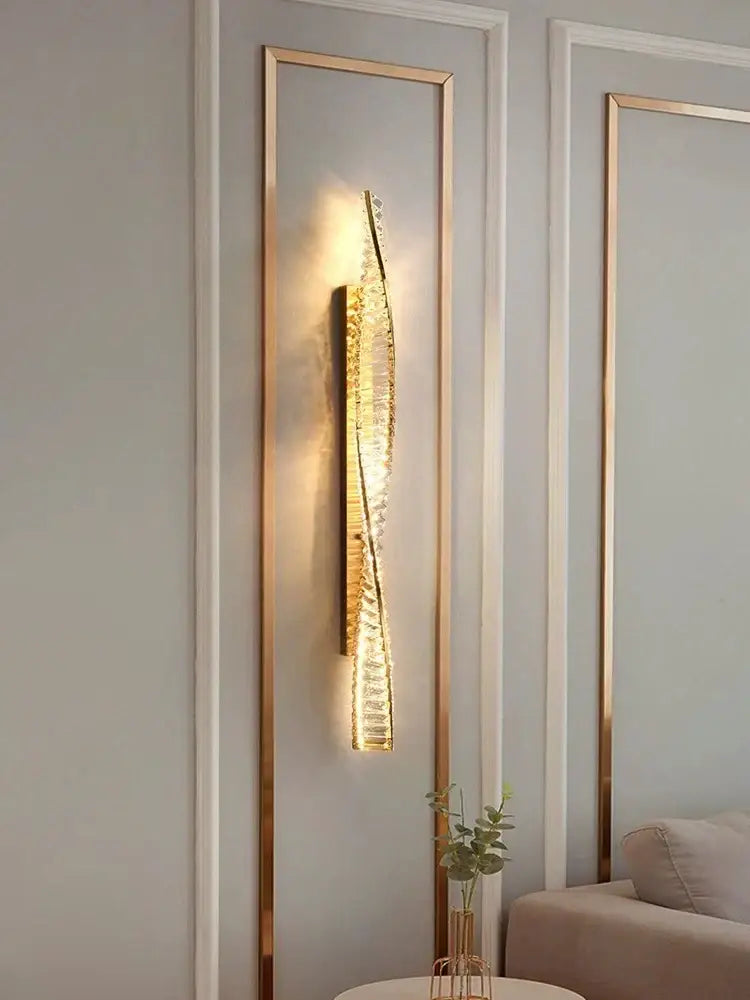 Gold Twisted Wall Sconce