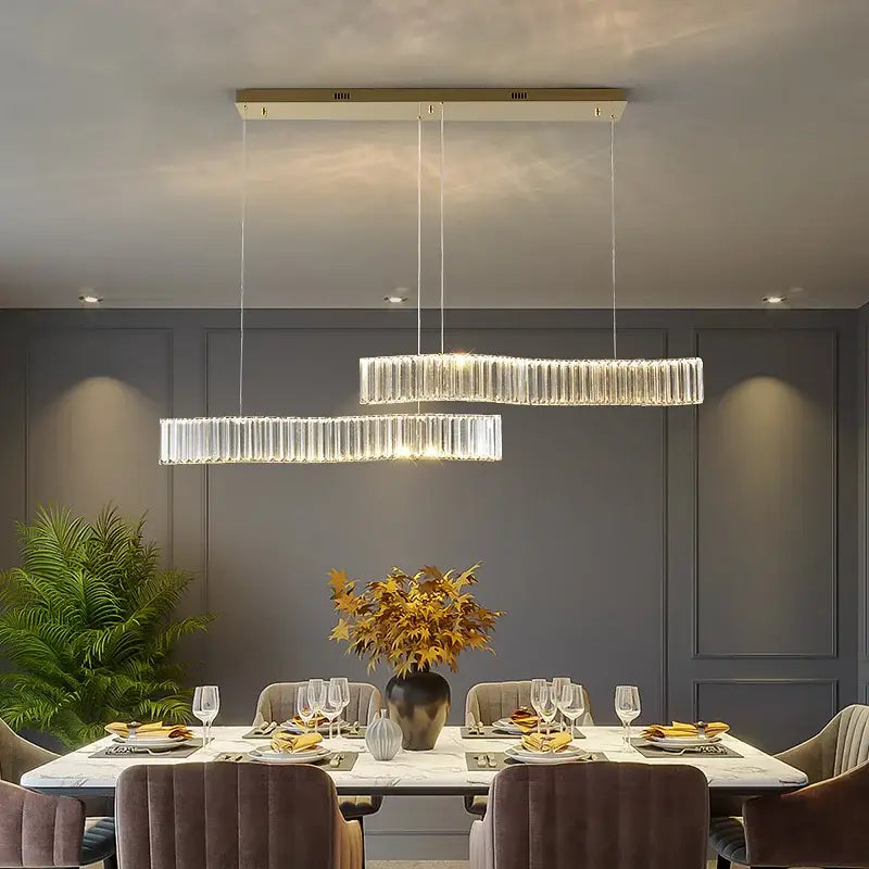 Gold Crystal LED Chandelier Silver or Gold