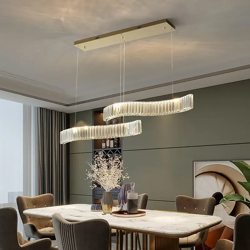 Gold Crystal LED Chandelier Silver or Gold