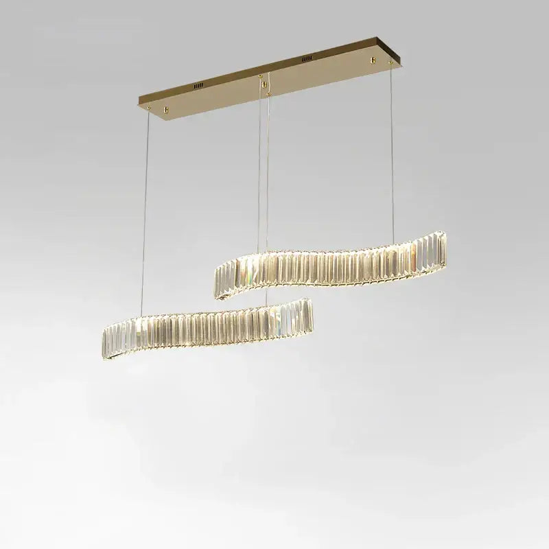 Gold Crystal LED Chandelier Silver or Gold