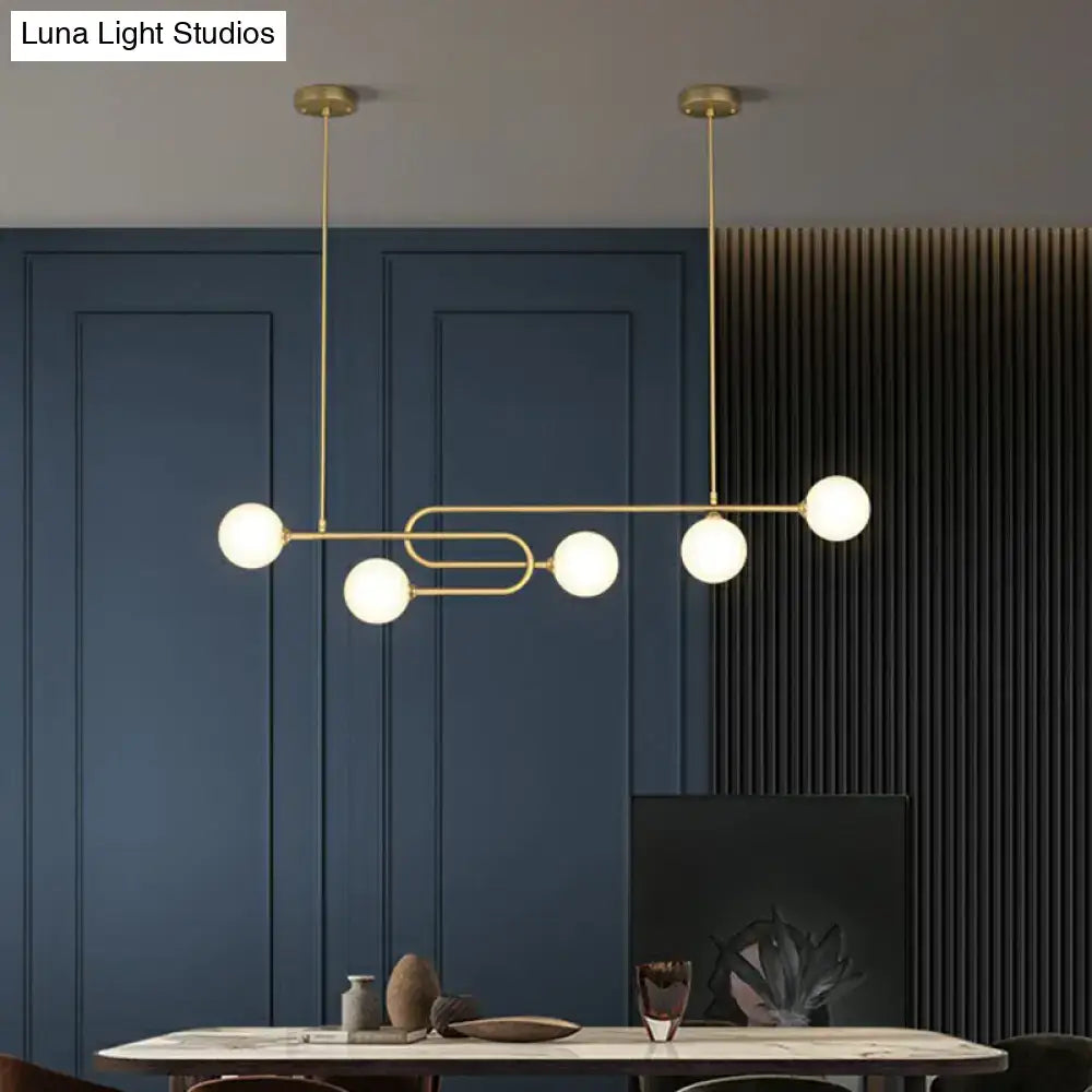 Gold Globe Pendant Light