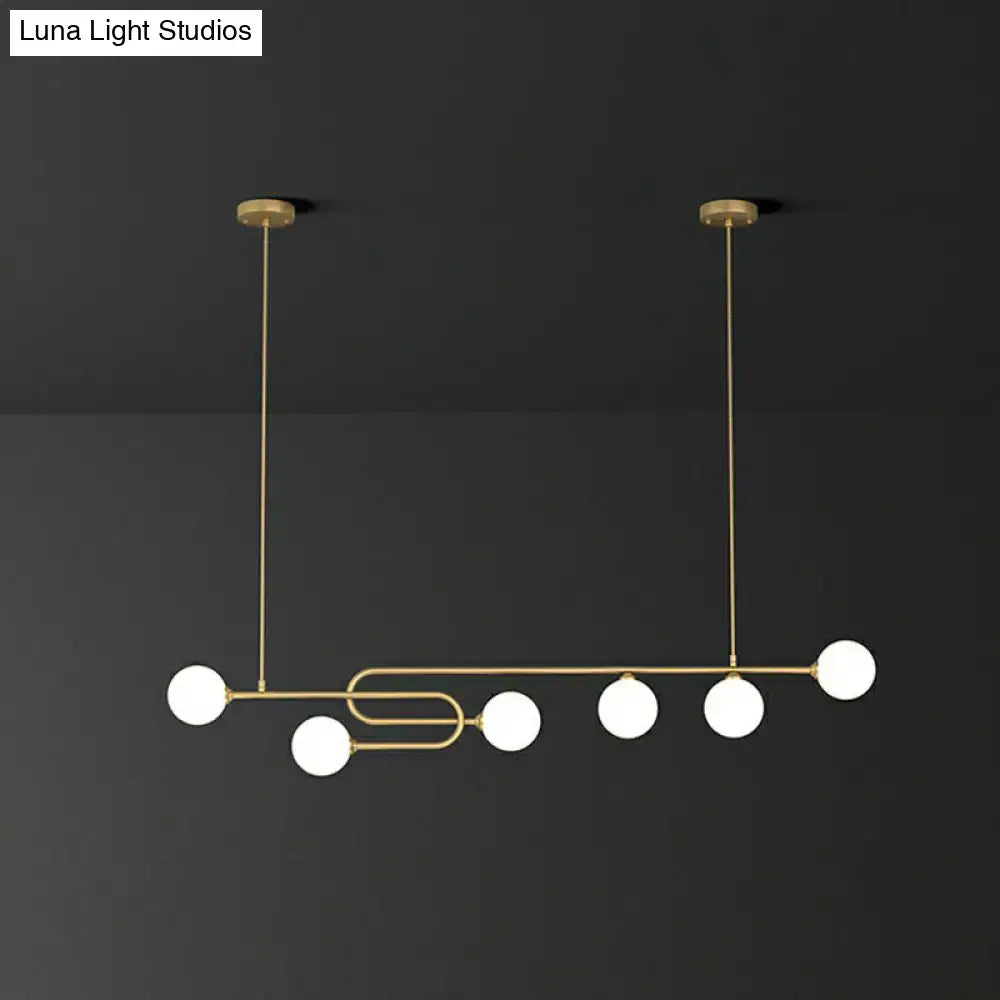 Gold Globe Pendant Light