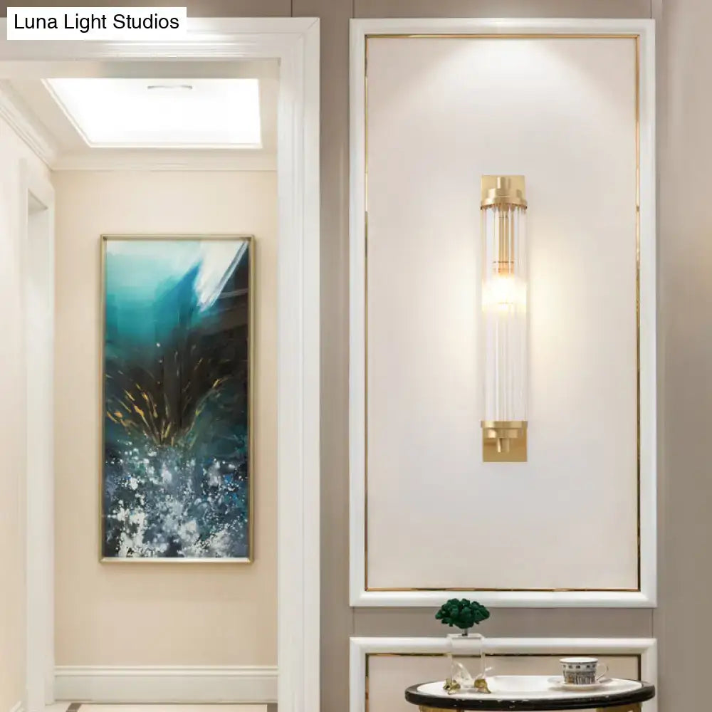 Gold Frosted Glass Fixture