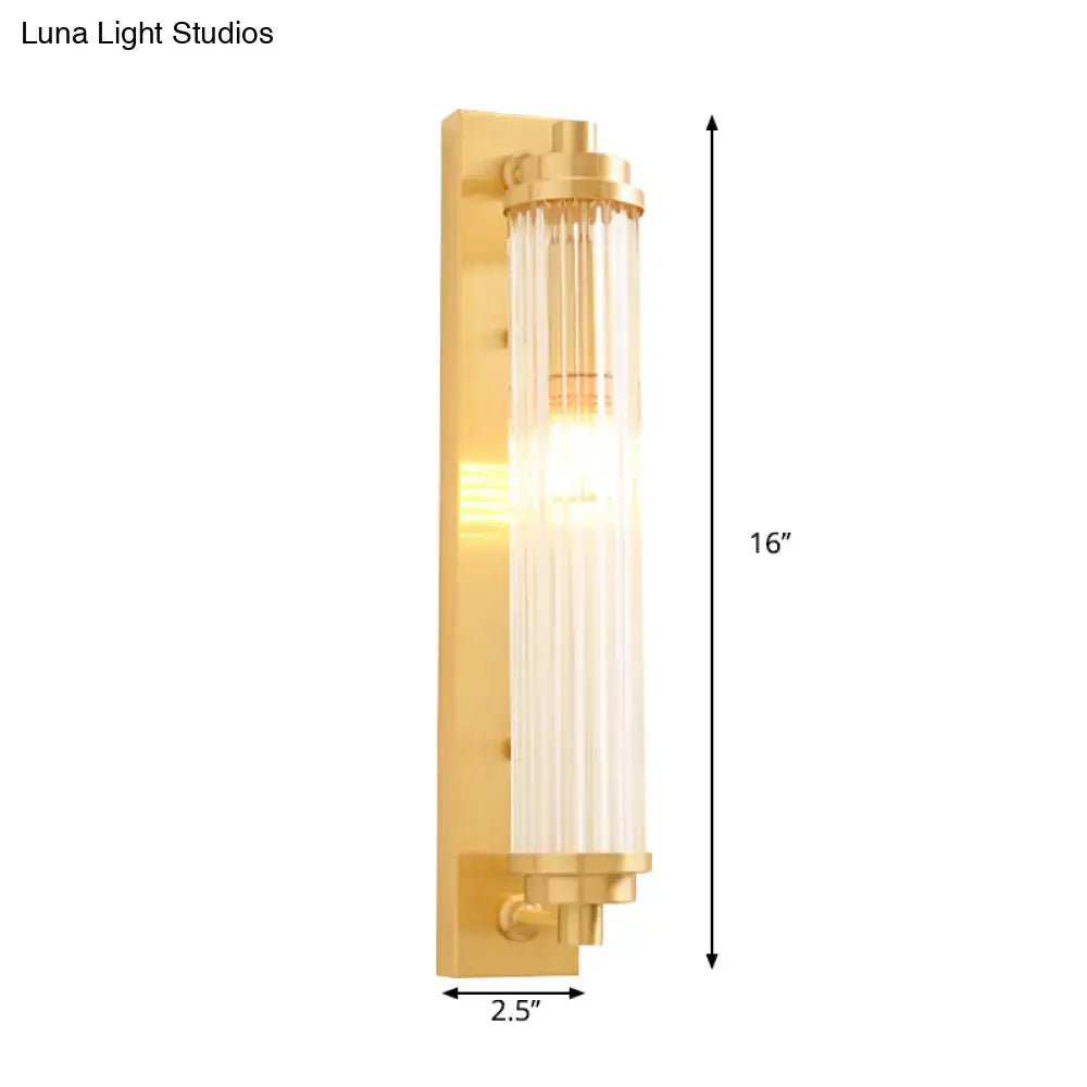 Gold Frosted Glass Fixture