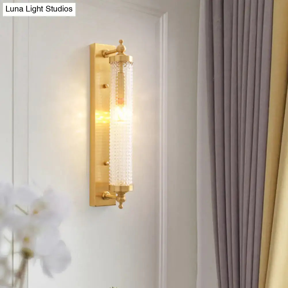 Gold Frosted Glass Fixture