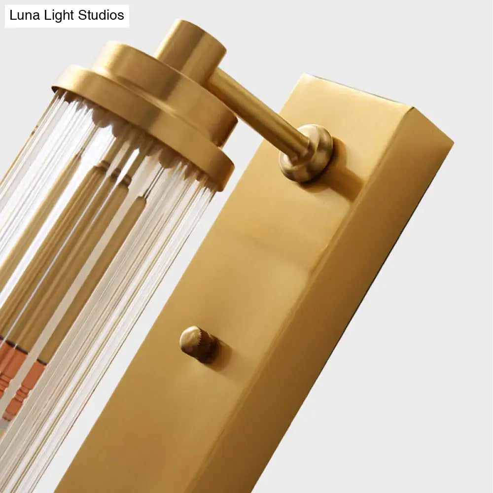 Gold Frosted Glass Fixture