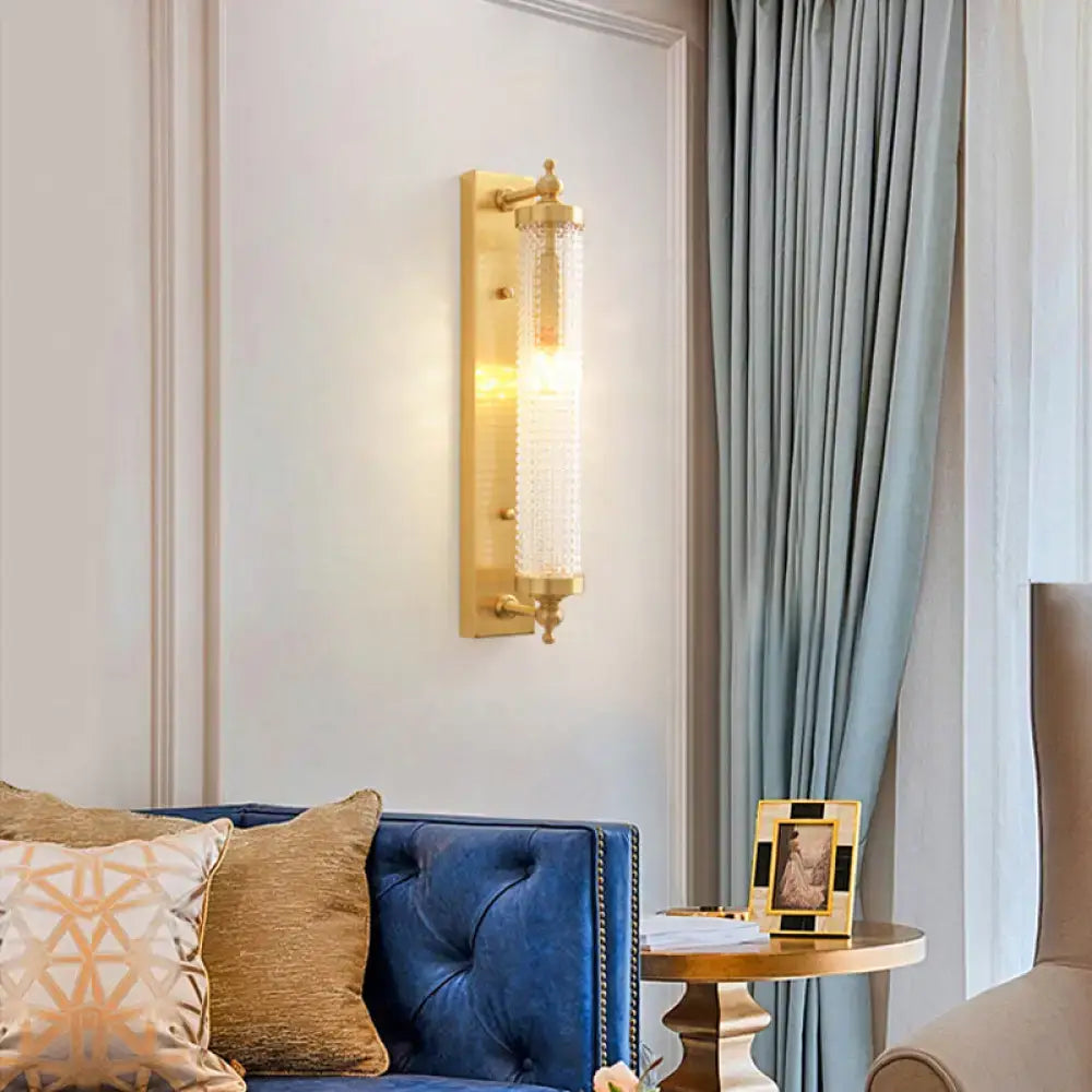 Gold Frosted Glass Fixture
