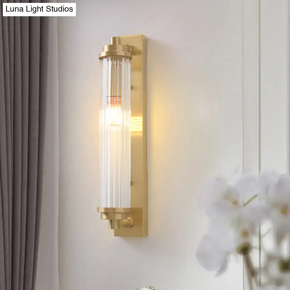 Gold Frosted Glass Fixture