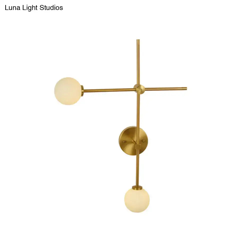 Gold Glass Wall Lamp