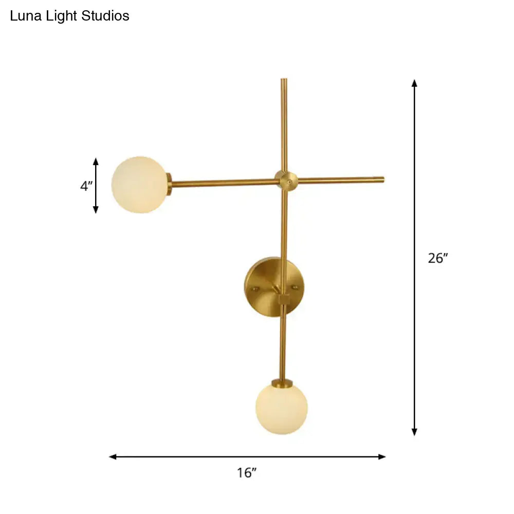 Gold Glass Wall Lamp
